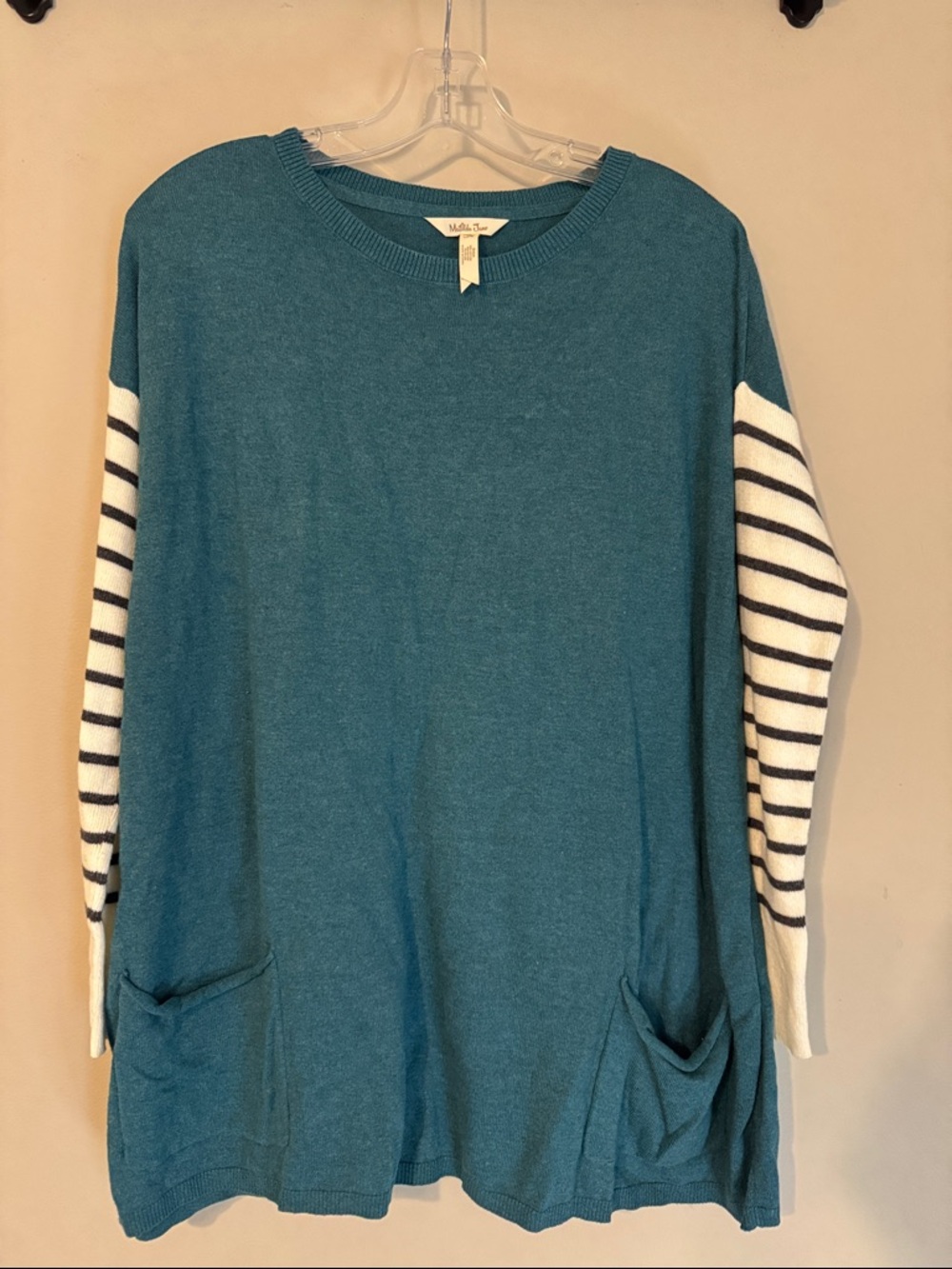 Matilda Jane Teal Knit Sweater Top M
